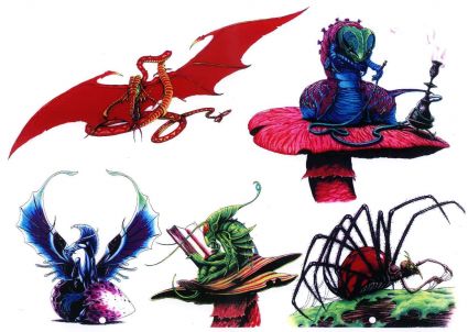 Colored Dragon Tattoo Picture